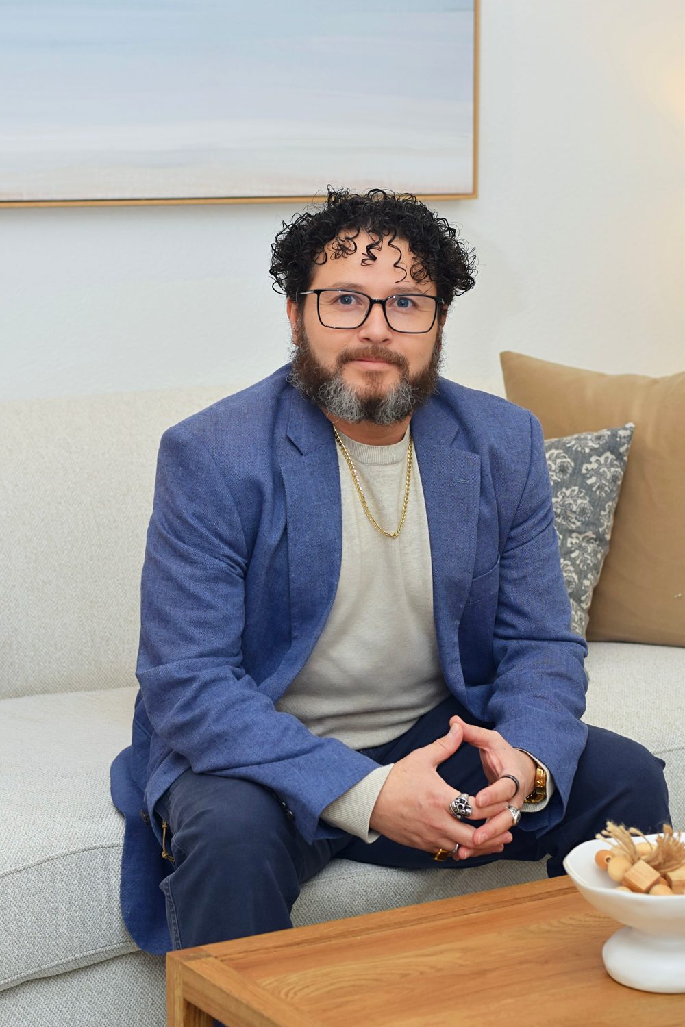 Francisco J. Jaramillo — Chef J, sitting in office, real estate agent